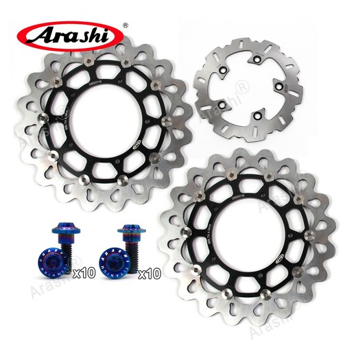For Yamaha YZF R6 2017-2019 R1M 2015-2020 Front Rear Brake Disc Rotor + Bolts - Picture 1 of 13