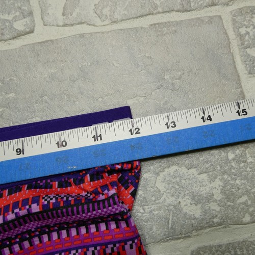 Nike Pro Hyperwarm Leggings Womens S Purple Pink Geometric Dri Fit Yoga Pants - Picture 6 of 7