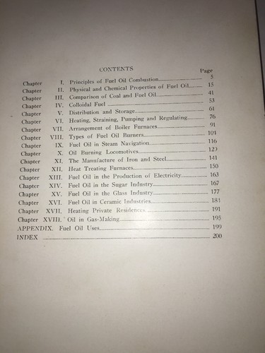 Fuel Oil In Industry First Ed By Stephen Andros 1922 2nd ed Petroleum ext Univ - Imagen 6 de 12