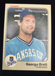 George Brett 1983 Fleer MLB Baseball #108 Kansas City Royals