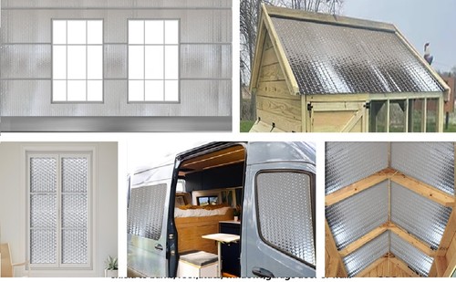 SmartSHIELD -5 reflektierende Schaumkernisolierung, Strahlungsbarriere 24" x 50 Fuß Rolle - Bild 10 von 18