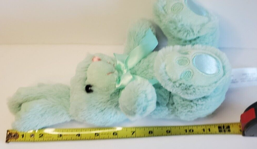 Bunny Rabbit Plush Mint Animal Adventure Easter Silky Bow Spring Baby 11" 2016 - Picture 14 of 15