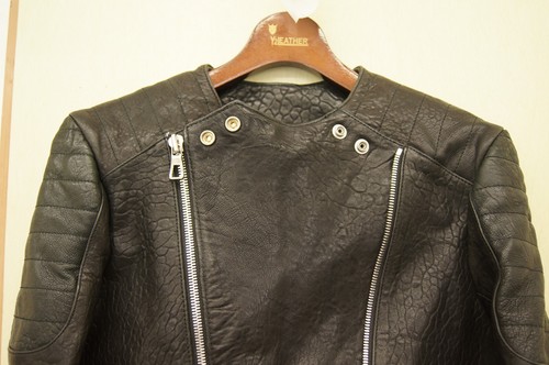 BALMAIN H&M biker lamb leather riders black jacket 2015 size: 46 from Japan - Picture 3 of 24