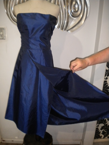 CARLA ZAMPATTI size 12 women's formal dress tie back or front aysm hemline - Picture 2 of 4