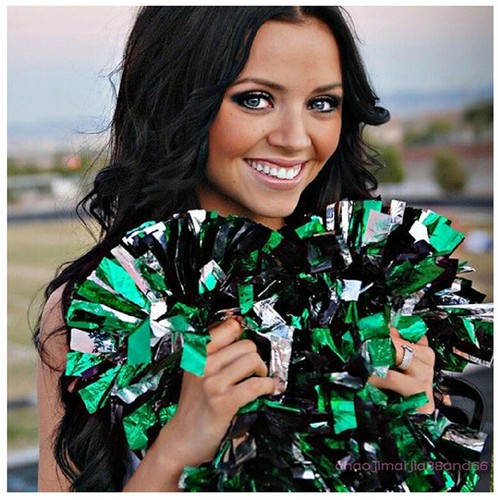 Calcio Basket Squadra Danza Ragazza Natale Cheerleader 2PomPom Blu Mix Oro - Foto 7 di 7
