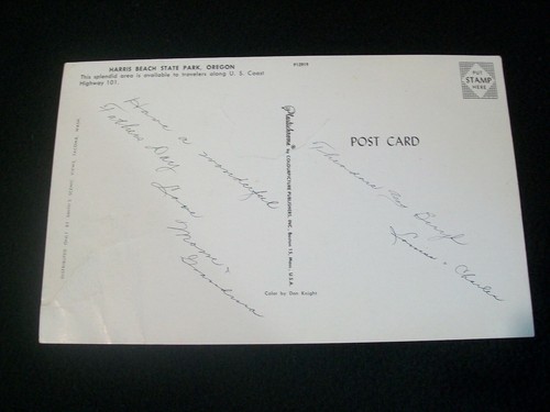 Vintage Postcard- Harris Beach State Park, Oregon-8.75 x 5.5 inches- Giant size - Picture 2 of 2