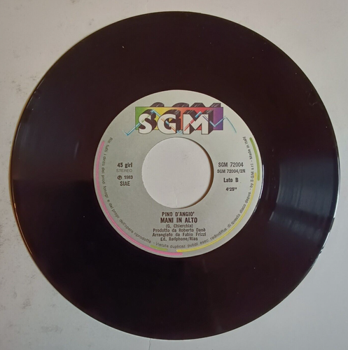 PINO DˋANGIO -EVELONPAPPA EVELONMAMMA- 1983 ITALIAN 7 " SINGLE, PS, ITALO DIS - Picture 4 of 4