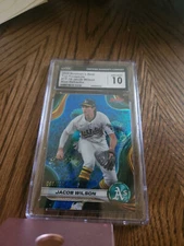 2024 Bowman's Best Top Prospects Jacob Wilson Blue Refractor CGC 10 GEM MINT