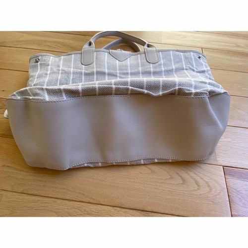 Longchamp Roseau Wendehandtasche grau Leder Beuteltasche echt gebraucht Tasche JP - Bild 4 von 10