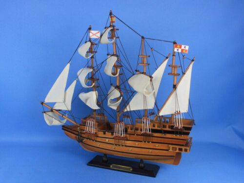 Maqueta de barco alto galeón español madera 20" - Imagen 10 de 18