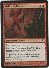 1x Foil - Malicious Intent - Magic the Gathering MTG Avacyn Restored