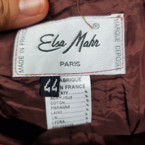 Vintage Elsa Mahr Paris Blazer Top Coat and Skirt Set Two Piece - Picture 9 of 16
