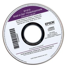 Epson Expression Premium XP-610 Printer Software Driver Setup Install Print CD
