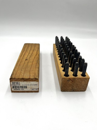 Vintage strapazierfähiger Stahlstempel Buchstaben & Figuren junge Brüder 3/32" 2,4 mm Set - Bild 3 von 11
