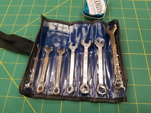 Vintage VIM TOOLS CW01M Tools 7-Piece Metric Combination Wrench Set Made In USA - Picture 4 of 10
