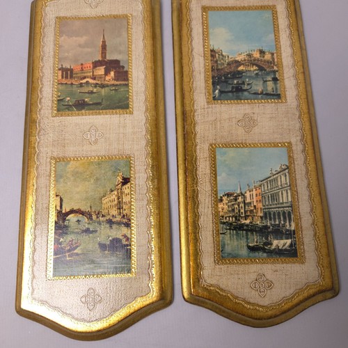 Vintage Italian Florentine Still Life Artisan Art Prints 12" Long Wall Decor Set - Picture 4 of 16