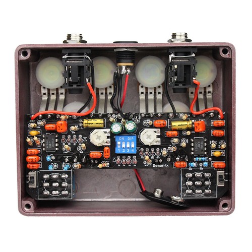 Demonfx King Overdrive DUAL DRIV BOOST DISTORTION Guitar Effect Pedal 4 DIP - Picture 8 of 8