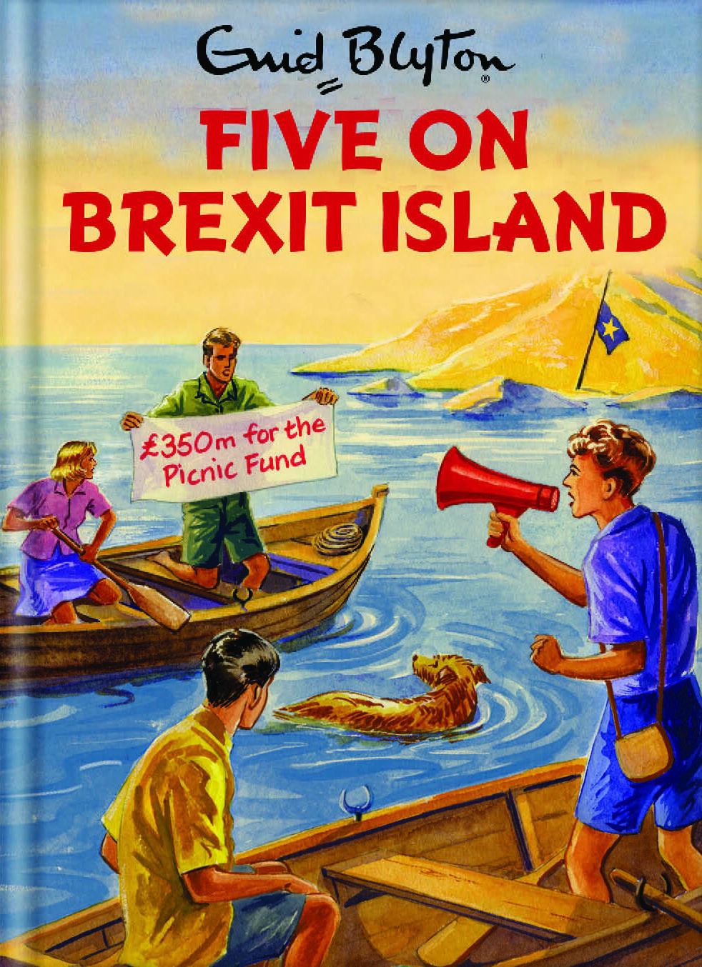 Enid Blyton Famous Five On Brexit Island Birthday Card