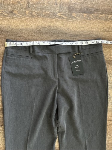 Zac & Rachel Modern Fit Trouser Pant Women's Size 14 Gray Stretch Capsule Office - Picture 10 of 13