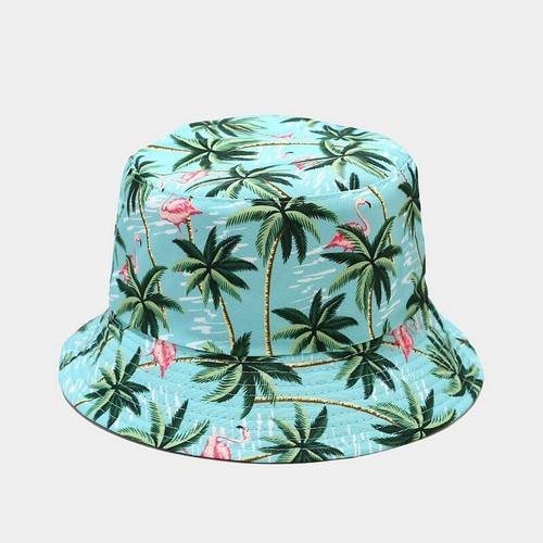 Fashion Women Fisherman Hat Unisex Hat Bucket Cap Round Hats Printed Pattern Cap - Picture 16 of 27