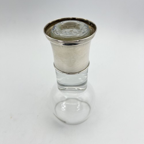 Set di 6 bicchieri da cognac brandy whisky in cristallo e argento 800 anni 50 60 - Picture 4 of 11