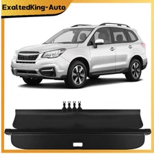 Black Trunk Cargo Cover Security Shield For 2014-18 Subaru Forester Manual Door