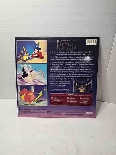 Walt Disney's Masterpiece Fantasia Movie Laserdisc 2 Discs - Picture 2 of 2