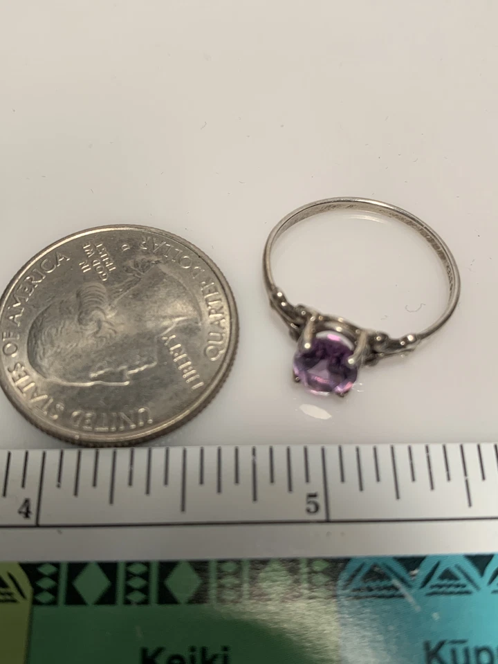 Kabana Sterling Silver, 925 Amethyst Ring Size 8 * - Image 4 of 4