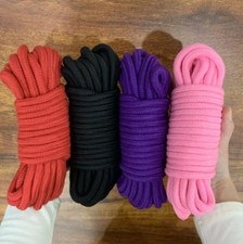 33ft/10m Thicken Soft Cotton Rope Bondage Restraint Kit Shibari BDSM Binding Toy