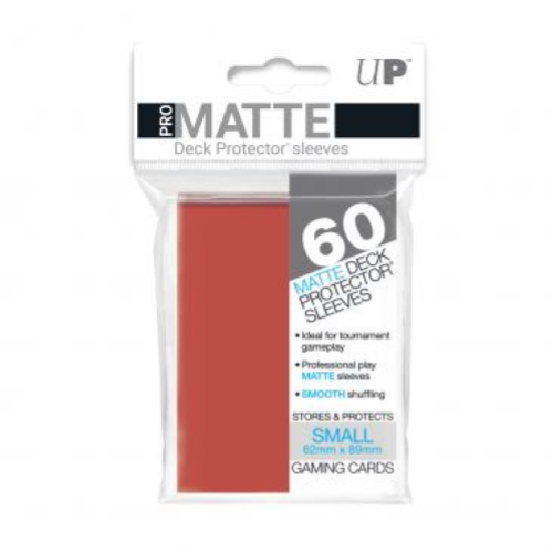 Ultra Pro Deck Protector Sleeves Small 60 Pro Matte Red - Foto 1 di 1