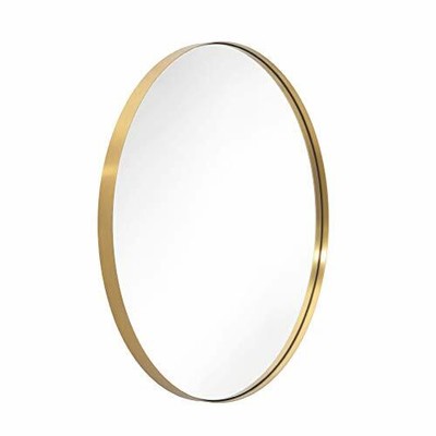 ANDY STAR Oval Gold Bathroom Mirror, 24x36x1'' Brushed ...