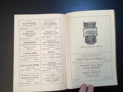 Alton Illinois Centennial Official Program 1937 Softcover Booklet - Picture 16 of 18
