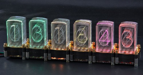 LED-Nixie -S 6-stelliger Bausatz inkl. Controller LED-Uhr Steuerung Nixie Design - Picture 4 of 7
