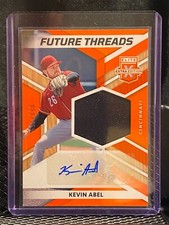 Kevin Abel 2022 Elite Extra Edition Future Threads Orange Auto #88/199 - Reds