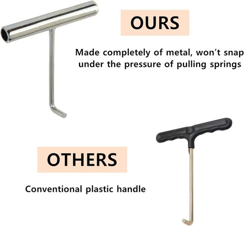 Comfortable Assembly: Stainless Steel Springs and Tool for 8ft-14ft Trampolines - Picture 8 of 9