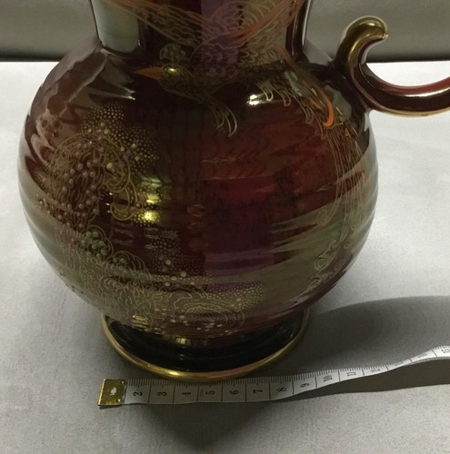 Vintage Large Crown Devon Fieldings Lustreware Jug, 476 L 5 Pitcher. - Picture 7 of 21