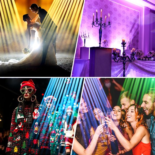 2x 240W Moving Head DMX Lichtleiste 12 LEDs RGBW 180° Drehbar Disoc Party Licht - Bild 7 von 13