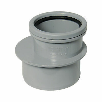 82mm Soil Drain Pipe Black 4/" to 3/" Reducer 110mm