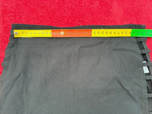 Vintage 1990s black skirt with part-open sides by Pilot, size 12 - Picture 8 of 9