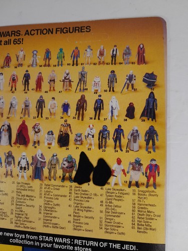 Kenner Star Wars Return of the Jedi ROTJ General Madine 65 Card Back Unpunched - Picture 11 of 14