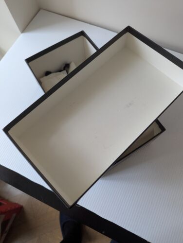 GUCCI SCHUHKARTON ~ LEERKARTON ~ GESCHENKBOX ~ 100% AUTHENTISCH schwarz weiß 12,5”x6 3/4” - Bild 4 von 5