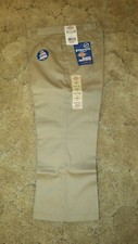 DICKIES Girls Junior Khaki Uniform Capri Sz 9 Boot Cut Waist 30" x Ins 21.5"