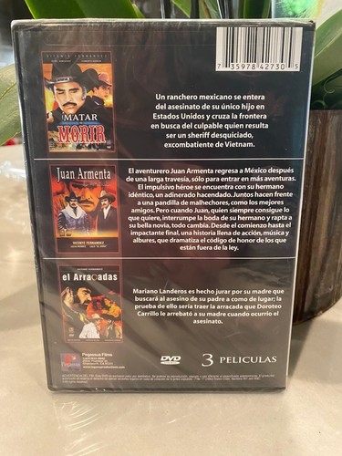 Vicente Fernandez: El Charro De Huentitan 3 PK (3 Peliculas) - DVD - Brand New - Bild 2 von 2