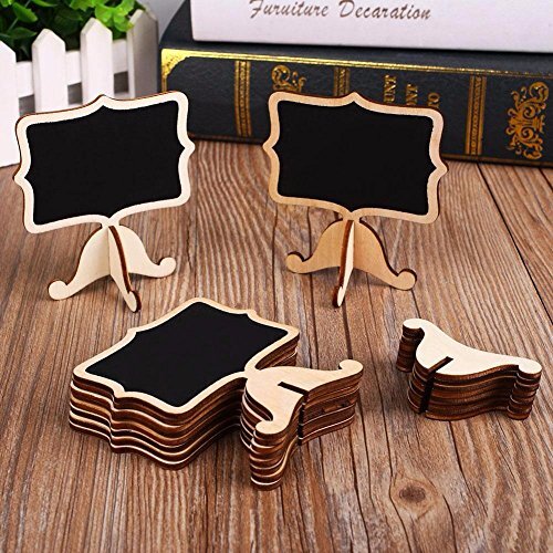 20 Pack Mini Chalboards Signs with Easel Stand for Weddings Birthday Decor - Picture 3 of 7