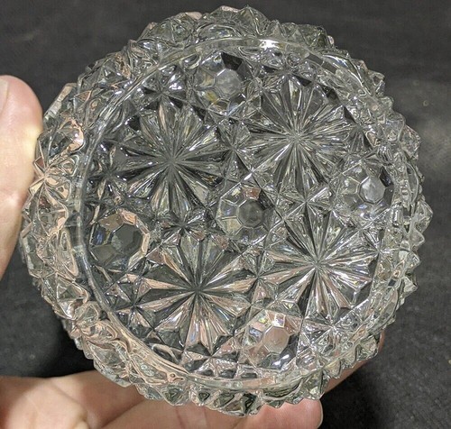 Vintage Pressed Glass Button & Bow Pattern Pickle Cruet Insert - Picture 5 of 5