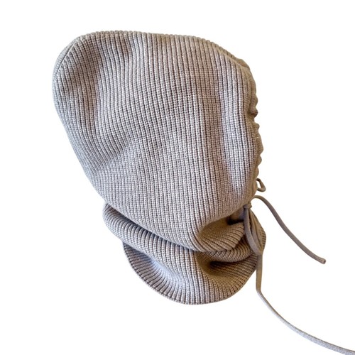 Kapuze Sturmhaube Schal verstellbar Unisex grau Wolle Kaschmir Reise Winter kuschelig - Bild 3 von 11