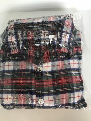 Gap kids Size 4 Flannel 2 Piece Pajama Set Ivory Cream Frost Soft Cozy Pj’s - Picture 4 of 5