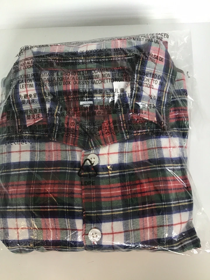 Juego de pijama de 2 piezas de franela Gap para niños talla 4 marfil crema escarcha suave acogedor pij’s Foto 4 de 4