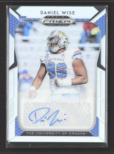 2019 Panini Prizm Draft - Draft Picks Daniel Wise #185 Silver Prizm Auto