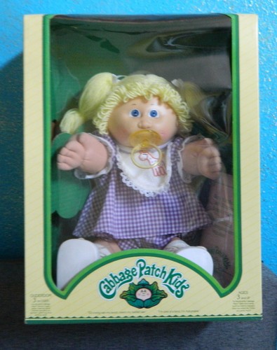 Cabbage Patch Kids Triang Pedigree Cabello Rubio Ojos Azules Niña Sudáfrica 1983